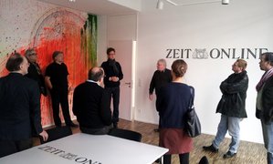 Besuch in den neuen Redaktionsräumen von ZEIT ONLINE. Foto: Jan Söfjer