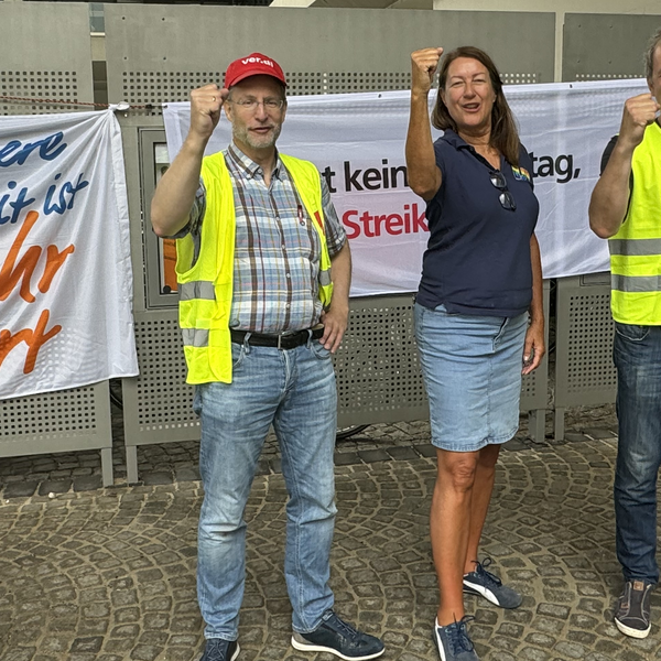 Warnstreik am 11. Juli 2024 beim WDR (Foto: Maria Goblirsch)