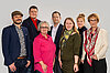 – DJV-Bundesvorstand (v.l.n.r.): Jonathan Janoschka, Philipp Blanke, Anne Webert, Mika Beuster, Mariana Friedrich, Ute Korinth, Katrin Kroemer