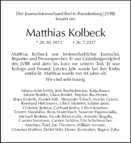  – Anzeige im Tagesspiegel vom 6. August