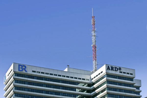 Außenansicht des ARD- und BR-Gebäudes in München