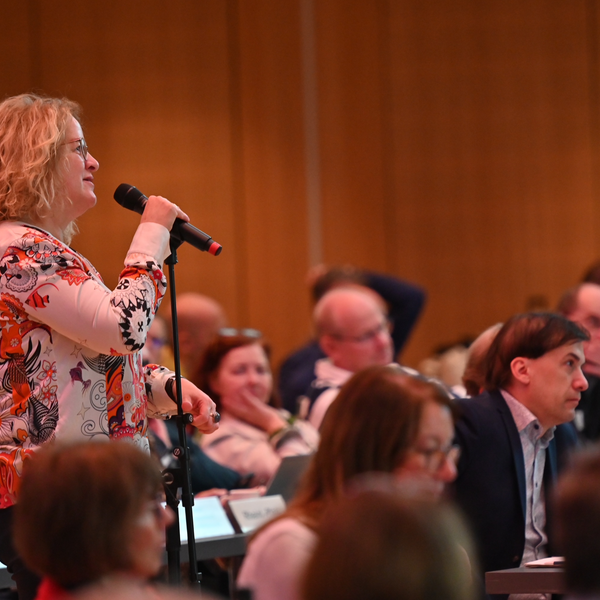 Der Verbandtag ist interaktiv - Nachfragen aus dem Plenum sind stets herzlich willkommen!