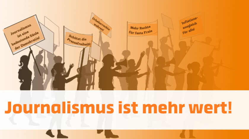 Stimme der hauptberuflichen Journalist:innen in Deutschland