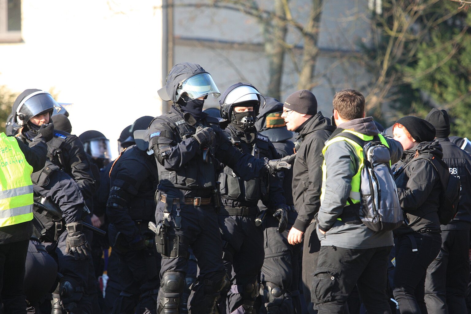 – Polizei. Foto: Sören Kohlhuber