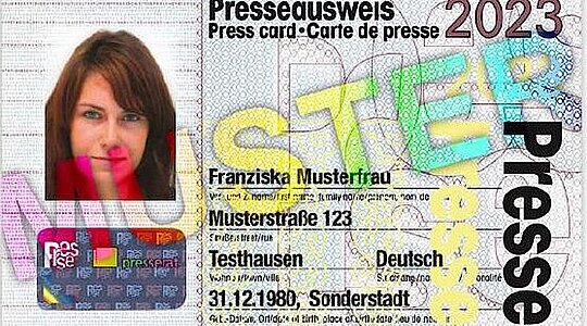 Jetzt Presseausweis für 2024 beantragen Presseausweis