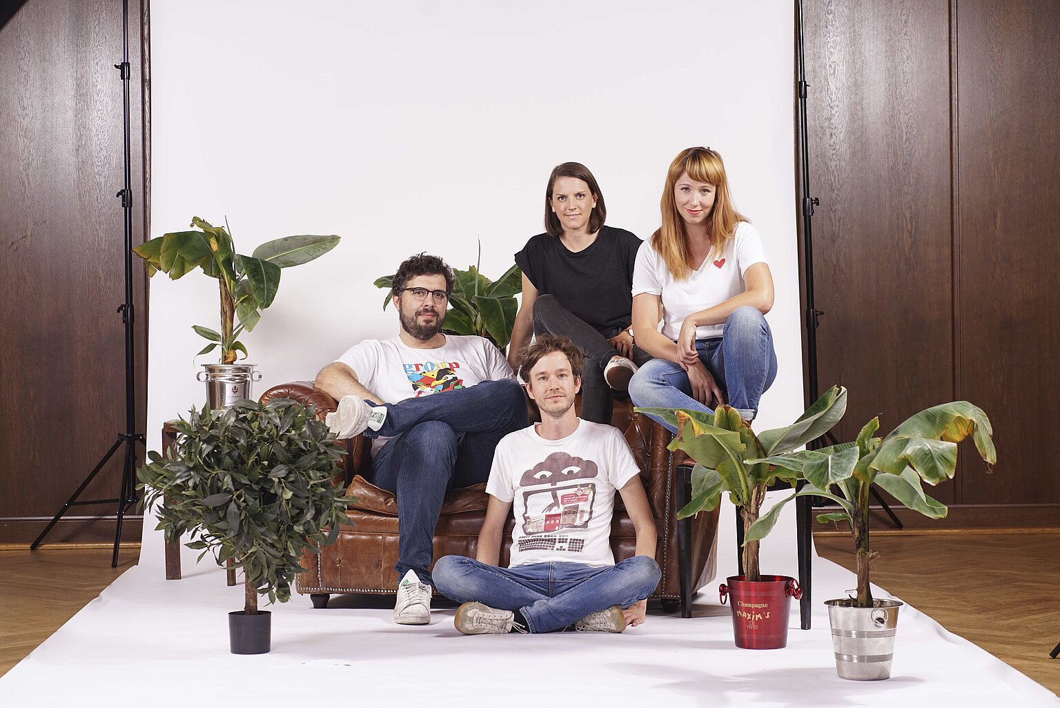 Das „Kugel und Niere“-Team (von links): Christian Alt, Michael Bartlewski, Anna Bühler und Elisabeth Veh – Das „Kugel und Niere“-Team (von links): Christian Alt, Michael Bartlewski, Anna Bühler und Elisabeth Veh