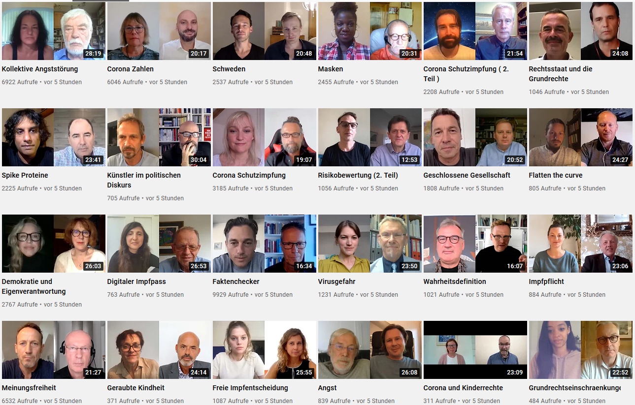  – Videos im YouTube-Kanal von #allesaufdentisch. Screenshot: DJV.