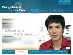 Screenshot Kampagnen-Website VG WORT